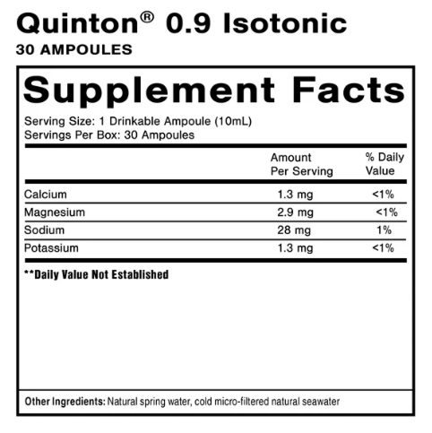 Quinton Isotonic Ampoules