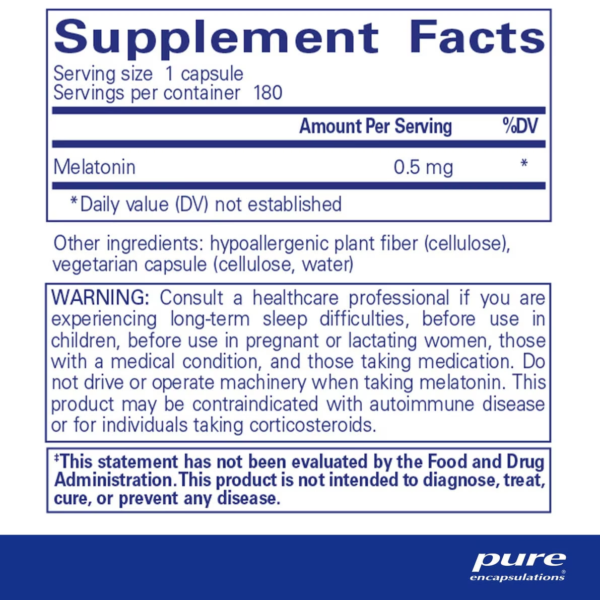 Melatonin 0.5 Mg - Superpower Marketplace
