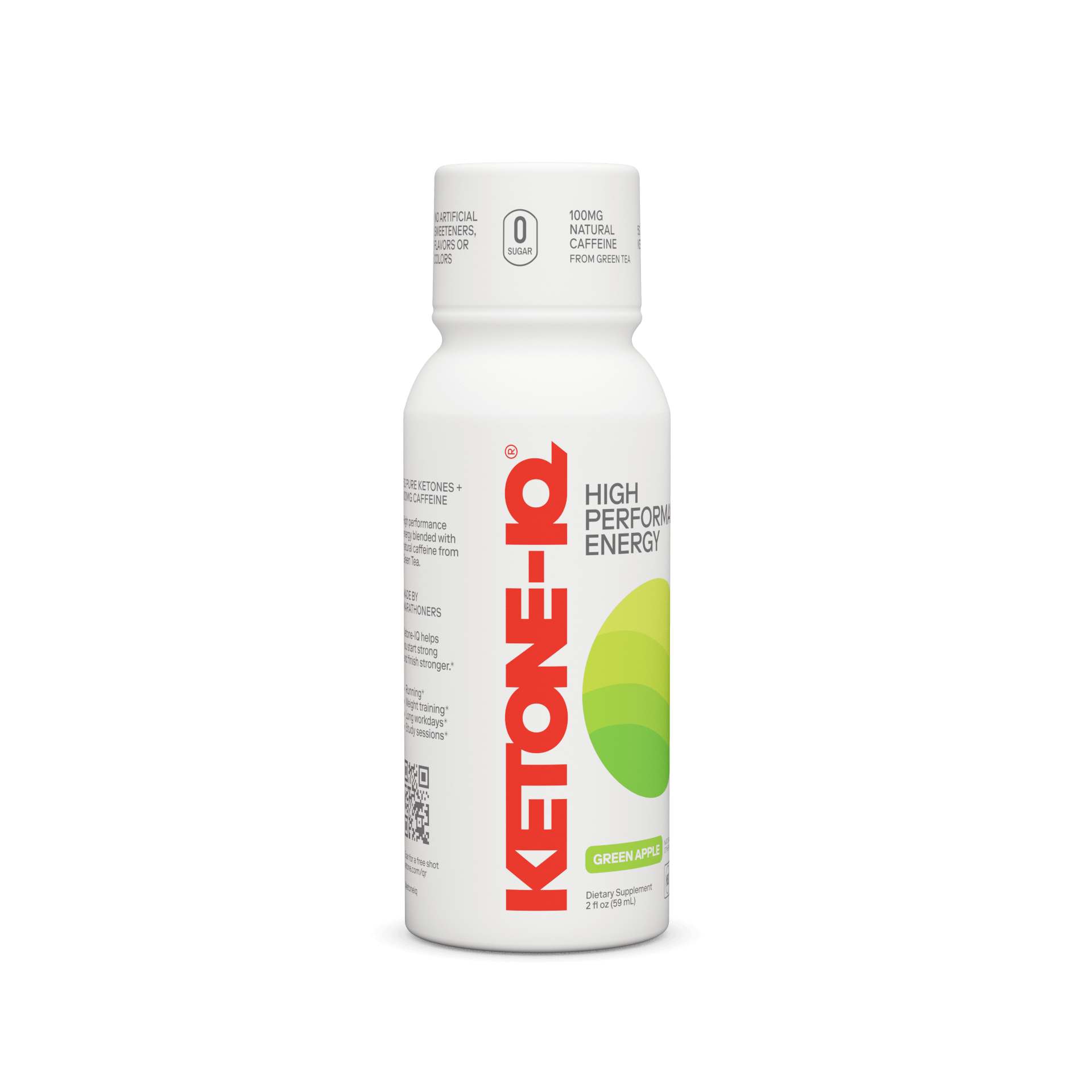 Ketone-IQ +Caffeine Shot Green Apple - Superpower Marketplace