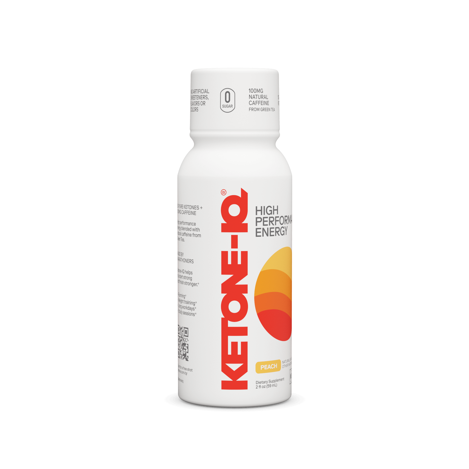 Ketone-IQ +Caffeine Shot Peach - Superpower Marketplace