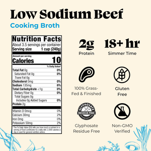 4 Pack: Beef Low Sodium Cooking Broth - Superpower Marketplace