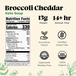 6 Pack: Broccoli Cheddar Keto Soup - Superpower Marketplace