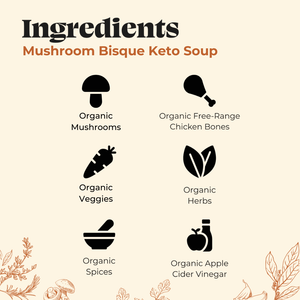 6 Pack: Mushroom Bisque Keto Soup - Superpower Marketplace